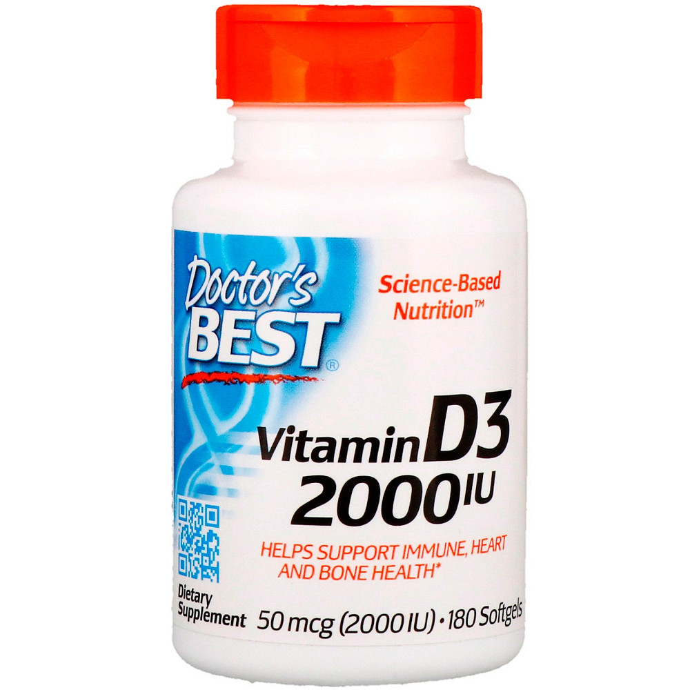 Вітамін Д3 Vitamin D3 (2000 IU) 180 Softgels Луцьк - фото 1