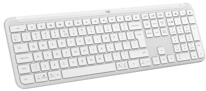 Клавіатура бездротова Logitech Signature Slim K950 US OffWhite USB (920-012466) Білий Харків - фото 2