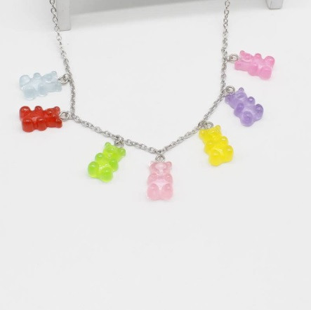 Детское колье желейные мишки 48 см разноцветный Киев - изображение 3