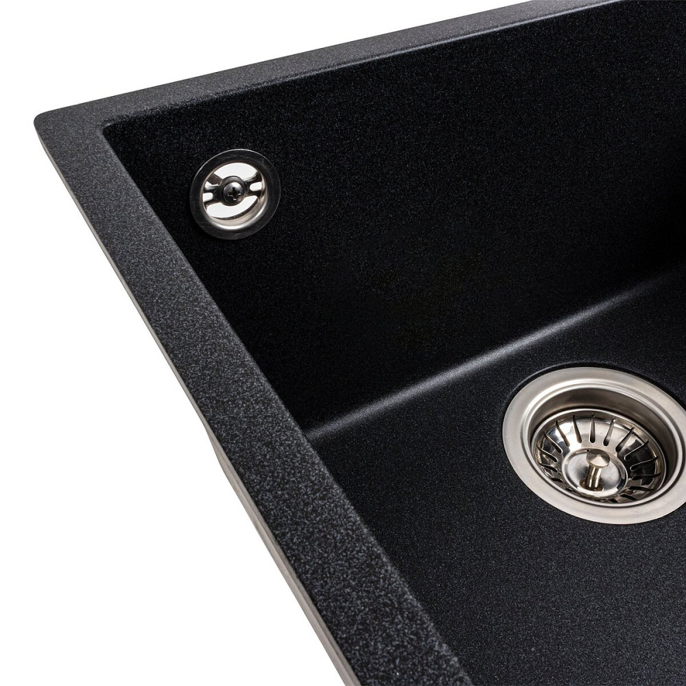 VALESO Гранітна мийка для кухні VALESO 4040 RUBA матовий карбон Київ - фото 5
