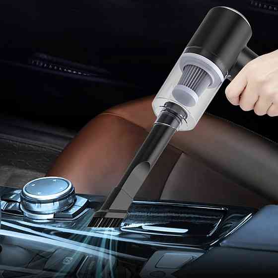 Автомобильный пылесос 120Вт + 2 насадки, Vacuum cleaner/ Ручной пылесос аккумуляторный / Автопылесос Киев