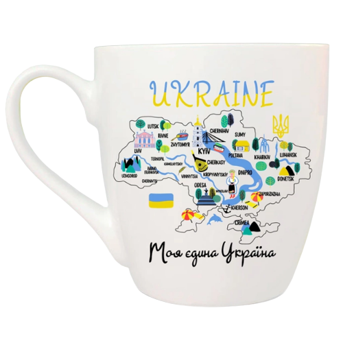 Чашка Моя єдина Україна 500мл (подарункова уп) 5044 Кварта Житомир