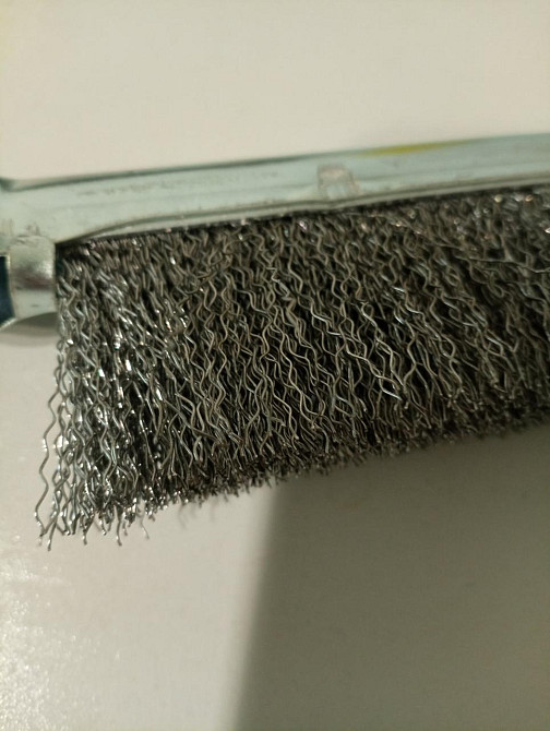 Ручна щітка дротяна "SzczotPol", сталеві дротики, металева ручка, 240 мм Київ - фото 2