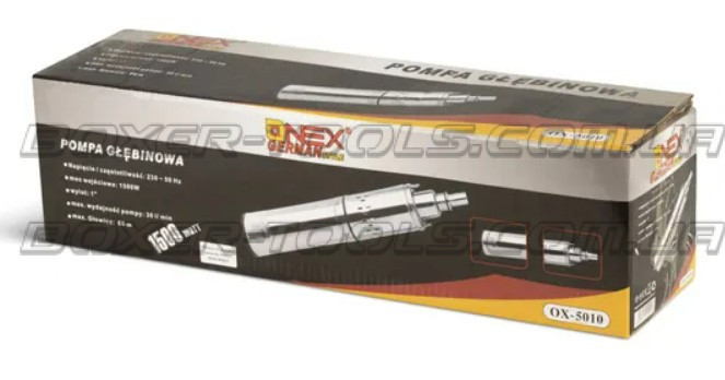 Занурювальний шнековий насос OX-5010 для свердловин 2250W, глибина до 60 м, 30 л/хв Одеса - фото 7