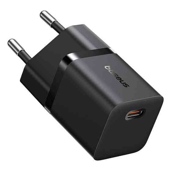 Сетевое зарядное устройство Baseus GaN5 Fast Charger (mini) 1C 25W EU Cluster Black Одесса