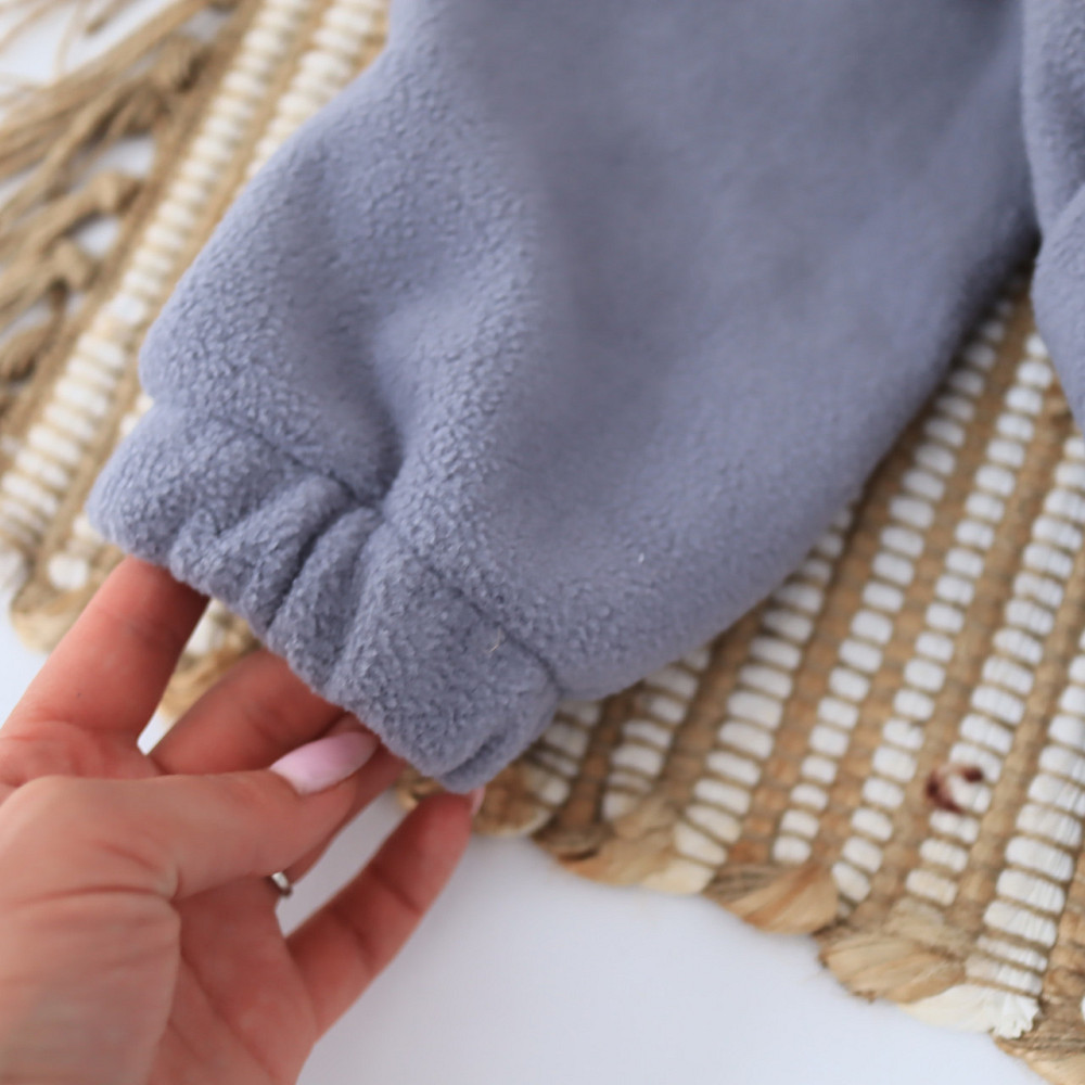 Дитячий теплий костюм (толстовка + штани) Світло-сірий 80 Кам'янець-Подільський - фото 4