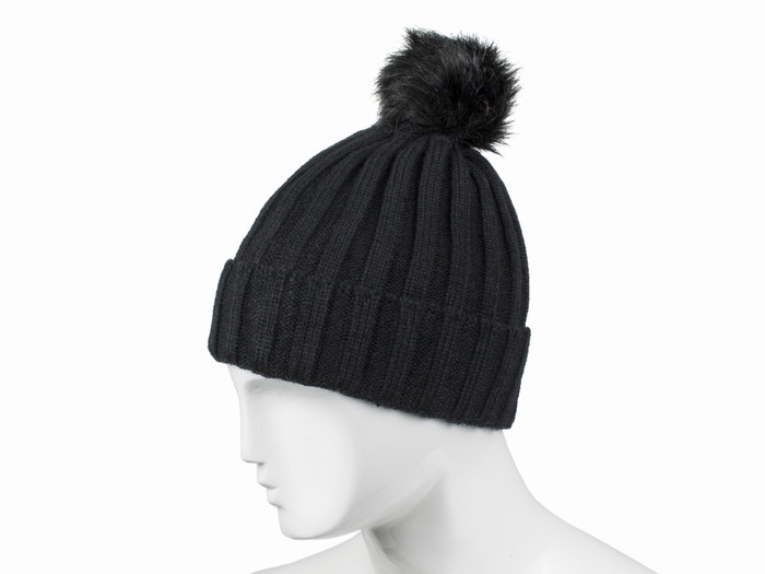 Шапка біні зимова чорна Київ - фото 1