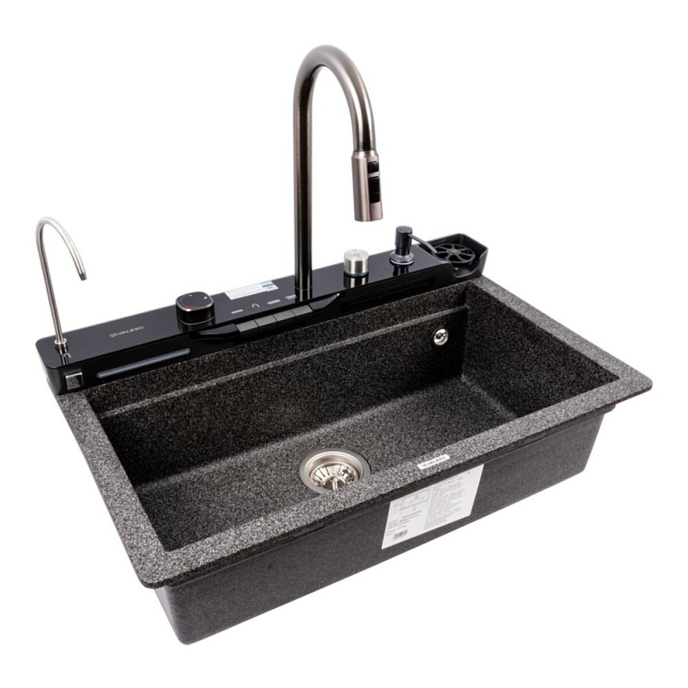 VALESO Гранітна мийка VALESO EVANORA 7546 матова Графіт Киев - изображение 4