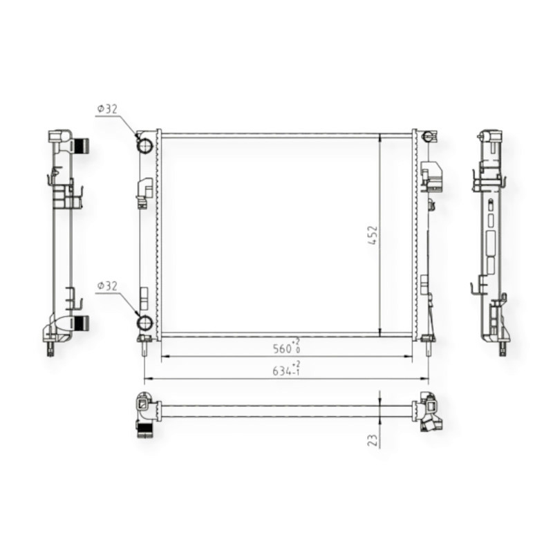Радиатор охлаждения двигателя автомобиль Рено Trafic 1.9dTi, dCi 01- Мукачево - изображение 1
