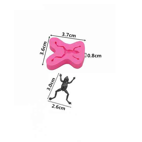 Силіконова форма Жаба 36 на 37 мм рожевий Київ