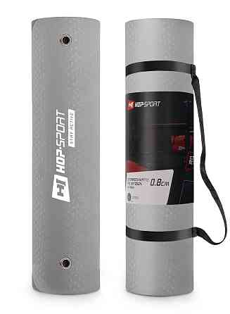 Коврик с отверстиями Hop-Sport TPE 0,8см HS-T008GM серый Киев