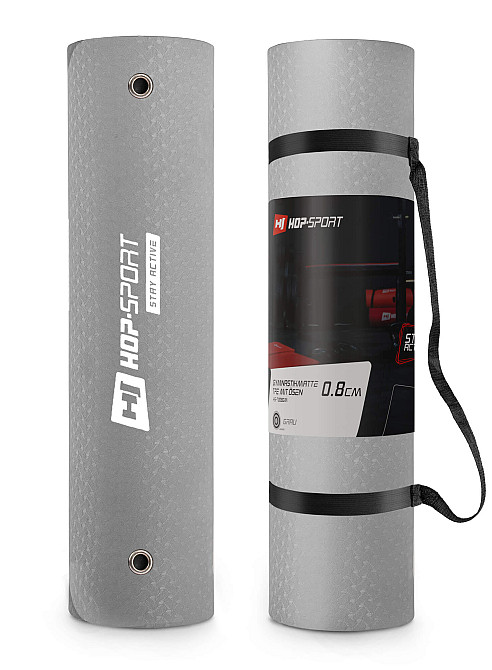 Коврик с отверстиями Hop-Sport TPE 0,8см HS-T008GM серый Киев - изображение 2