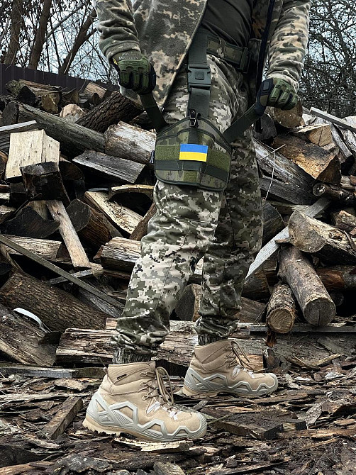 Настегна кобура для пістолета на ногу тактична на стегно одне кріплення камуфляж Одеса - фото 6