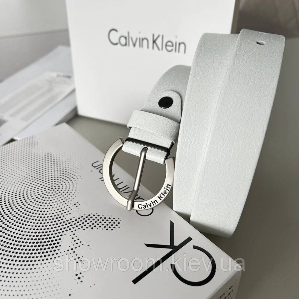 Женский брендовый кожаный ремень (495) белый Киев - изображение 4