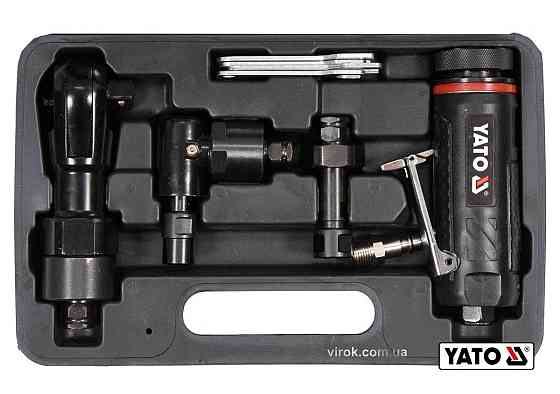 Тріщатка, шліфмашинки кутова і пряма пневматичні YATO: 1/2