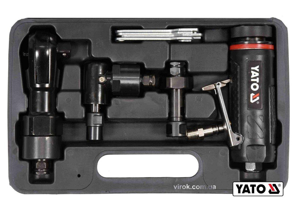 Тріщатка, шліфмашинки кутова і пряма пневматичні YATO: 1/2