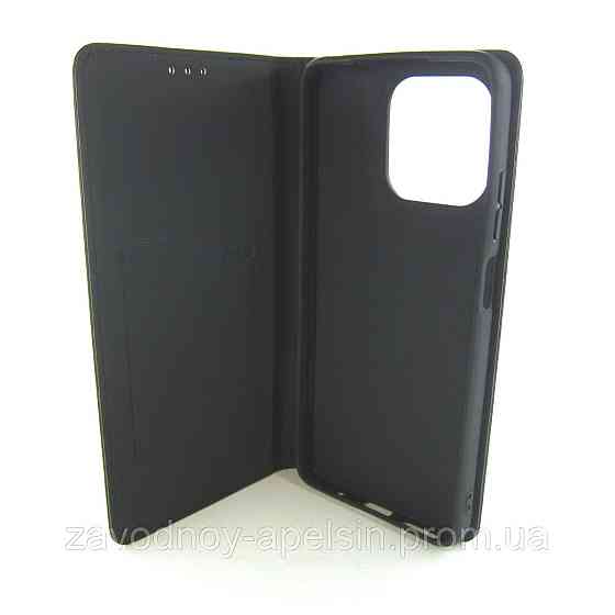 Чехол книжка Motorola Moto G15 Кожаный (черный) Одесса