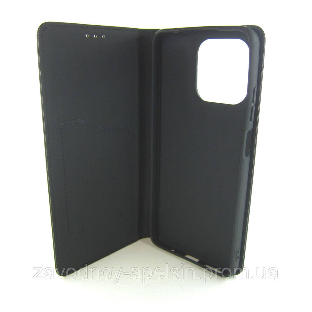 Чехол книжка Motorola Moto G15 Кожаный (черный) Одесса - изображение 2