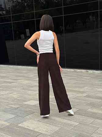 Жіночі вельветові штани палаццо "Garda" | Норма і батал Шоколадний, 50-52 Київ