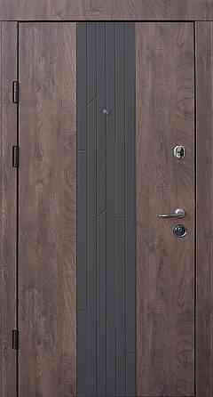 Вхідні двері Qdoors Преміум Kale Люксор спил дерева коньячний 950х2040 мм Київ