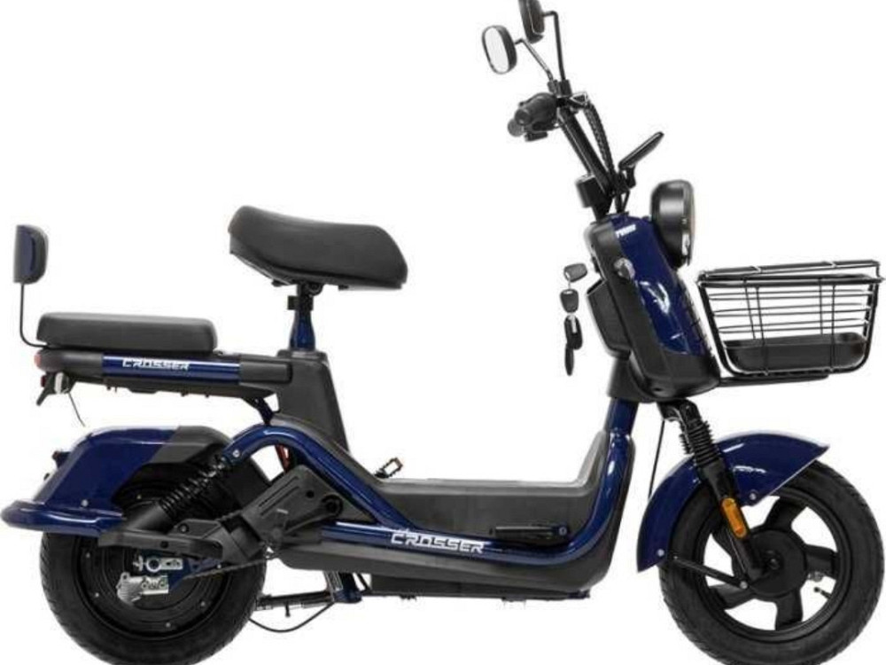 НОВИНКА 2026! Електровелосипед Crosser CR2 (800ВТ 60В 24Ан) - Синій Харків - фото 3