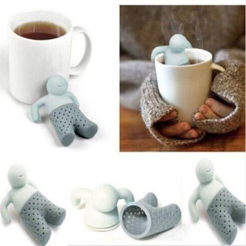 Ситечко для чая Человечек 85 на 65 мм серый Киев - изображение 4