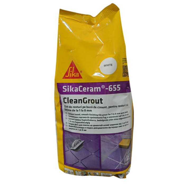 Затирка цементна для швів Sika Sikaceram-655 anthracite антрацит 2 кг Киев - изображение 5