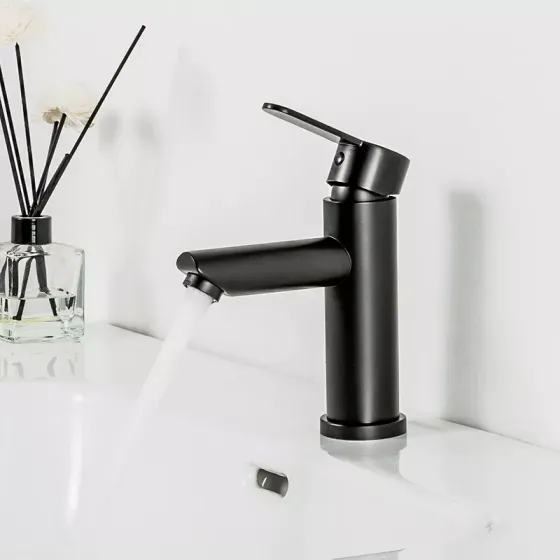 Смеситель для умывальника Frap F10801-6 черный Киев