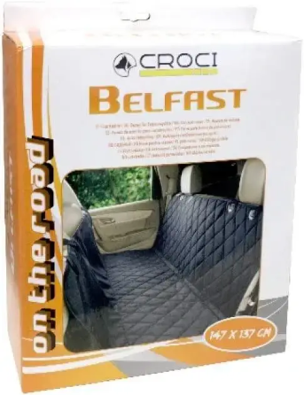Накидка — підстилка стьобана на сидінні автомобіля для собак і кішок Croci Belfast (Кроки) 147х137 см, нейлон Запоріжжя