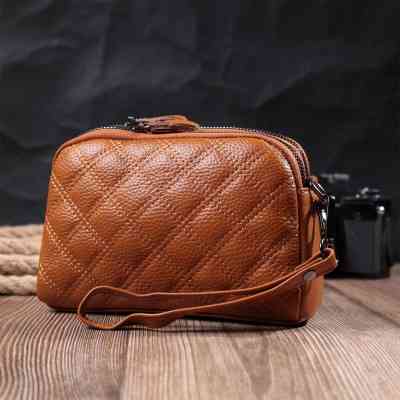 Сумка Vintage Женская из натуральной кожи Рыжая (22809) Винница