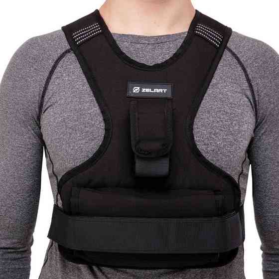 Жилет обважнювач із регулюванням ваги 10 кг Zelart 7812-10 Київ