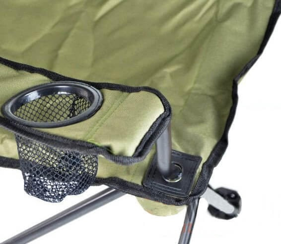 Туристическое Кресло до 120 кг с подстаканником и чехлом Mil-Tec от Sturm (14445001) Olive Нововолынск - изображение 4