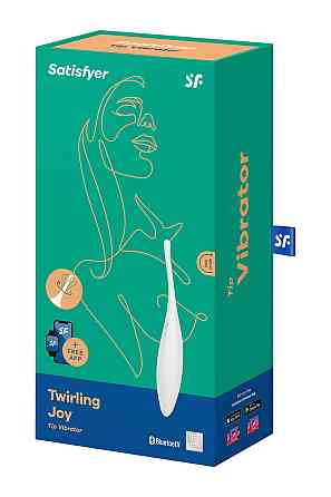 Вибратор-смарт c целенаправленной стимуляцией Satisfyer Twirling Joy, белый Sex Aura Киев