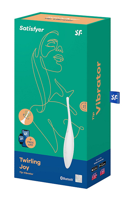 Вибратор-смарт c целенаправленной стимуляцией Satisfyer Twirling Joy, белый Sex Aura Киев - изображение 5