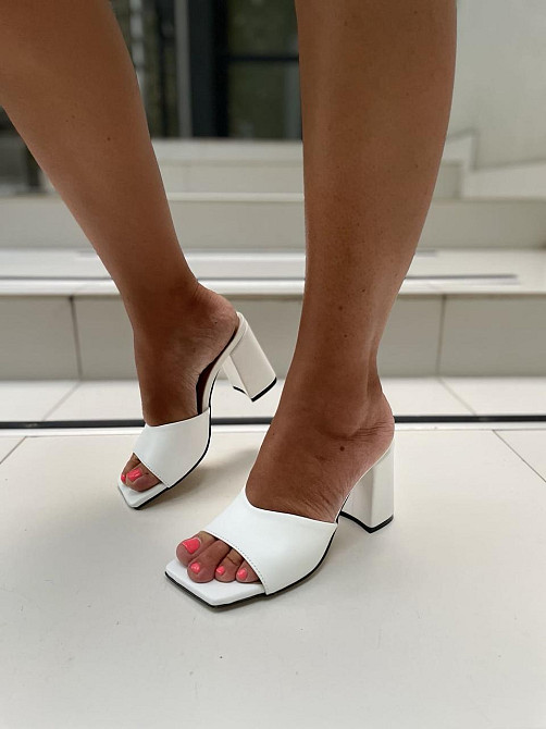 ARLEN Шльопанці жіночі ARLEN Ш-Амина білі (літо, шкіра натуральна) (4876) Коломыя - изображение 4