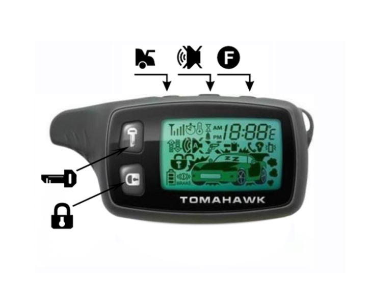 Брелок-пейджер Tomahawk TZ‑9010 з екраном і двостороннім зв’язком Київ - фото 2