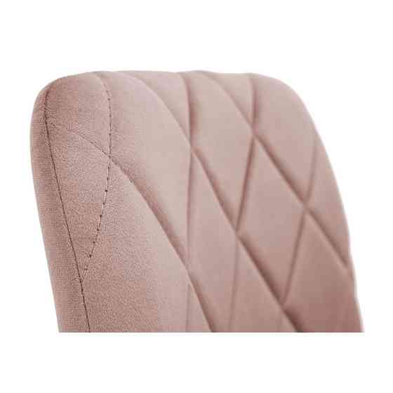 Стілець крісло м'який GarretDesign U Malcolm 22 чорні ніжки Рожевий Київ