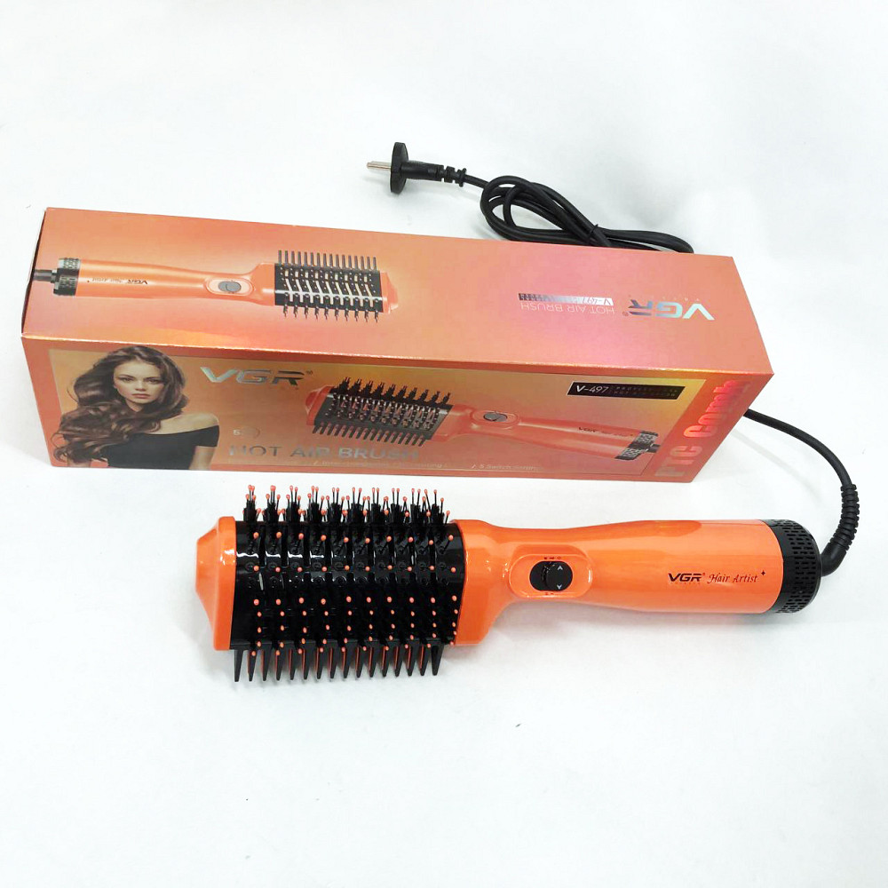 Щітка сушка для волосся фен для волосся, Фен з потужним мотором з холодним і теплим режимами WQ-19 Івано-Франківськ - фото 3