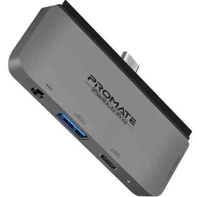 Концентратор Promate USB Hub 4 ports padhub-pro.grey (padhub-pro.grey) Винница