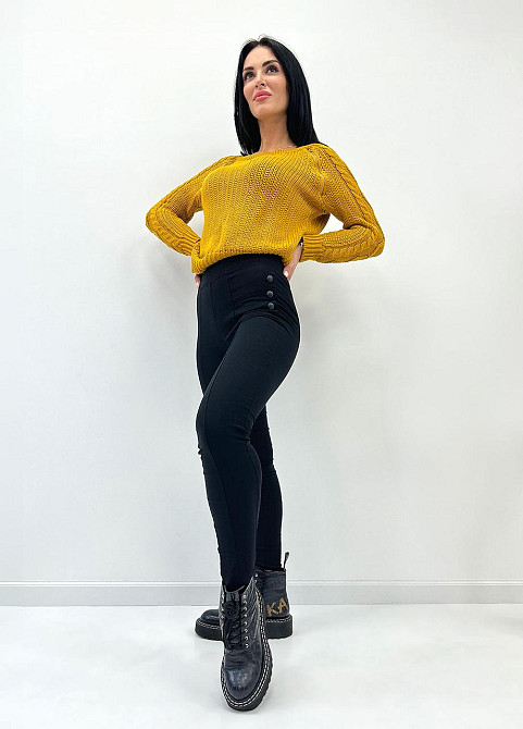 Демисезонные лосины леггинсы Daily джинс-коттон на флисе Киев - изображение 6