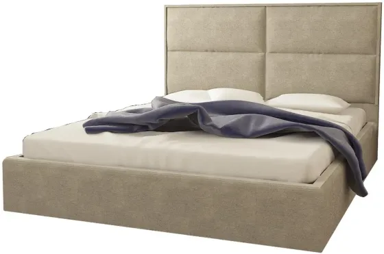 Кровать Двуспальная Santa Maria Comfort 140 х 190 см С подъемным механизмом и нишей для белья Мокко Киев