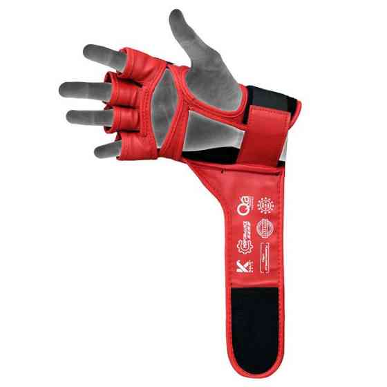 Рукавиці для RDX AURA PLUS T-17 Red/Black L (капа в комплекті) Кам'янське
