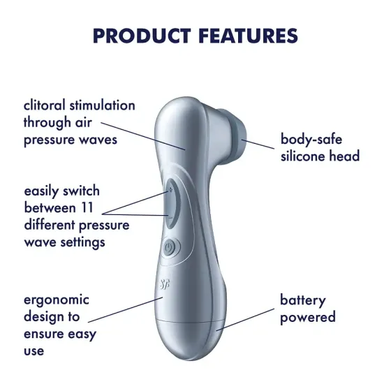 Вакуумний кліторальний стимулятор Satisfyer Pro 2 Generation 2 Battery Series Llight Blue Львів
