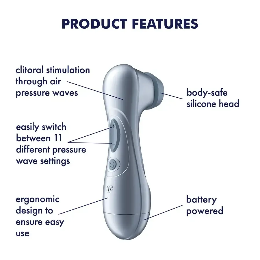 Вакуумный клиторальный стимулятор Satisfyer Pro 2 Generation 2 Battery Series Light Blue Львов - изображение 5