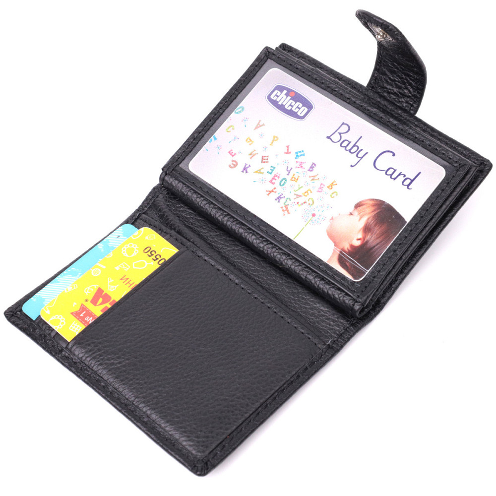 Надежная визитница из натуральной кожи Черный (ST Leather) Киев - изображение 10