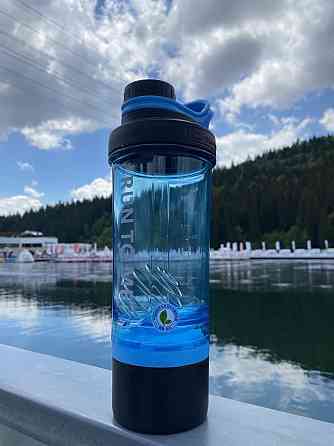 Шейкер спортивний Casno 600 мл із контейнером для протеїну та добавок, пляшка для фітнесу, спортзалу Київ