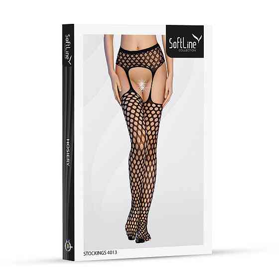 Панчохи - Stockings 4013, black - One Size Sex Aura Київ