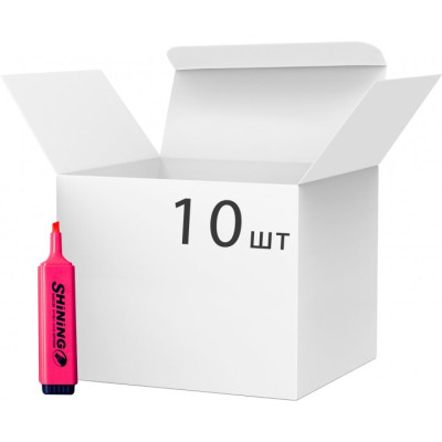 Маркер Baoke текстовий, 2-4 мм Shining червоний, 10 шт (MARK-TXT-BAO4904R-10) Вінниця - фото 1