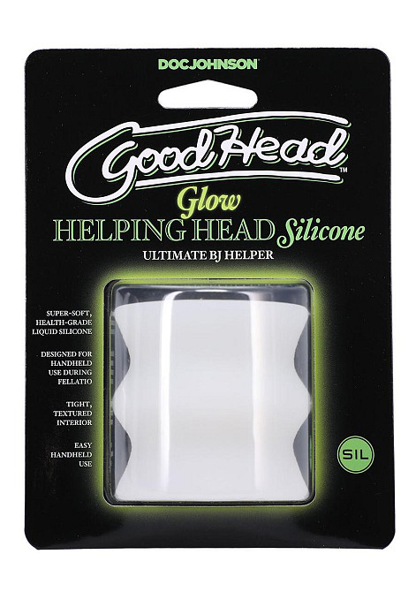 Мастурбатор Doc Johnson GoodHead - Glow Helping Head Silicone Sex Aura Киев - изображение 4