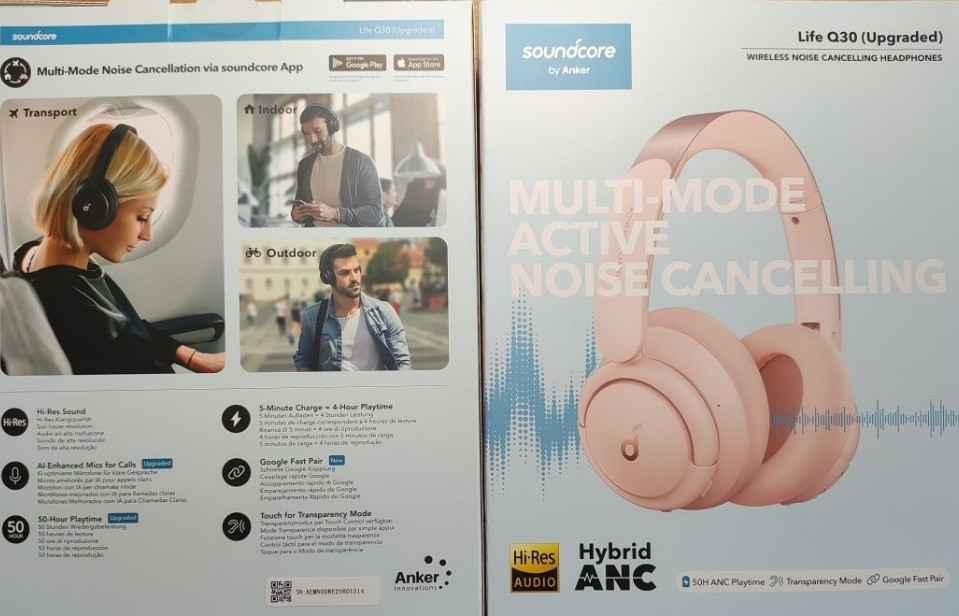 Наушники Anker Soundcore Life Q30 black ANC Bluetooth 5.0 Киев - изображение 5
